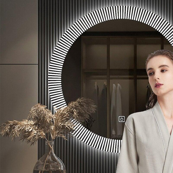 Miroir Mural Design Italien | Éclat Étoilé - Designix Miroir Diamètre 50cm