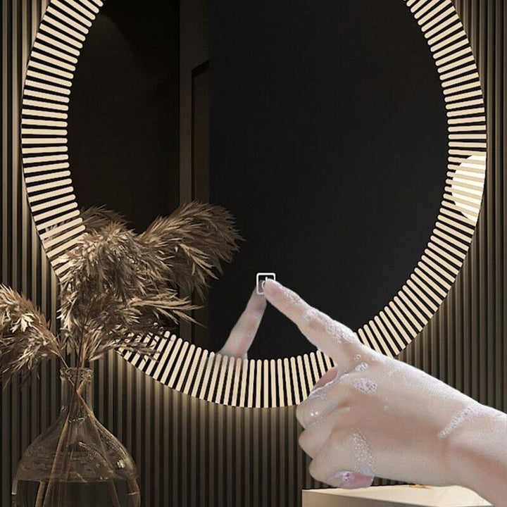 Miroir Mural Design Italien | Éclat Étoilé - Designix Miroir Diamètre 50cm