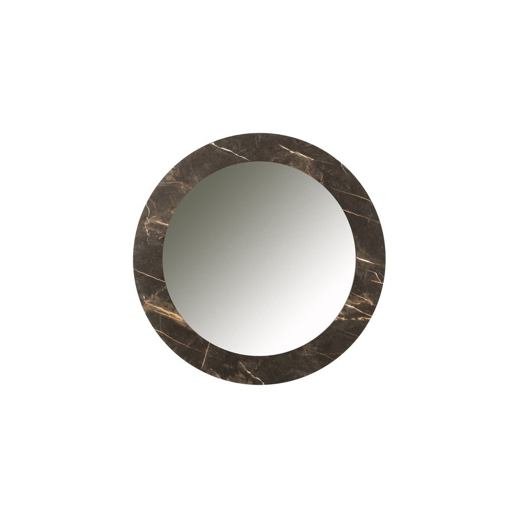 Miroir Petit Imprimé Marbre Brun - Designix