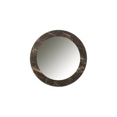Miroir Petit Imprimé Marbre Brun