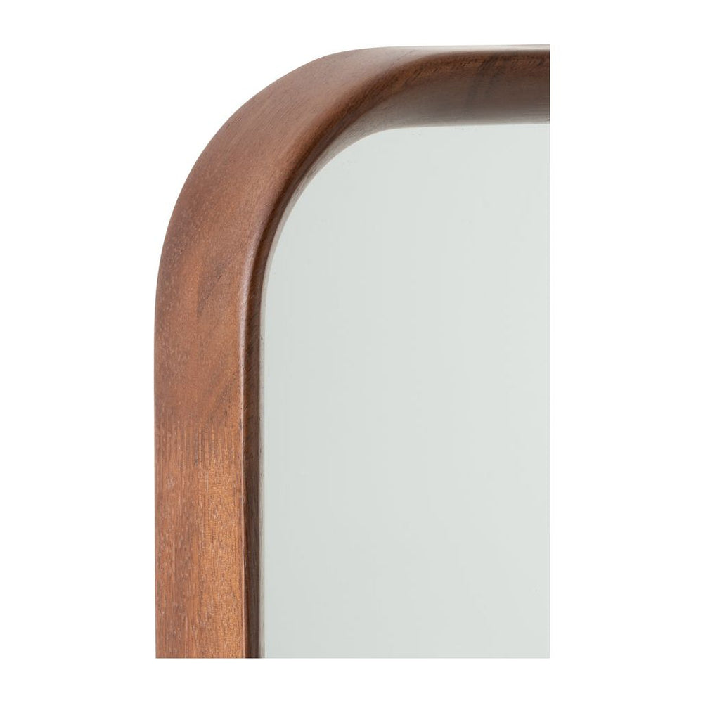 Miroir Rectangulaire Bois Verre Marron - Designix
