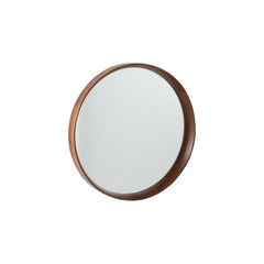 Miroir Rond Bois Marron Foncé