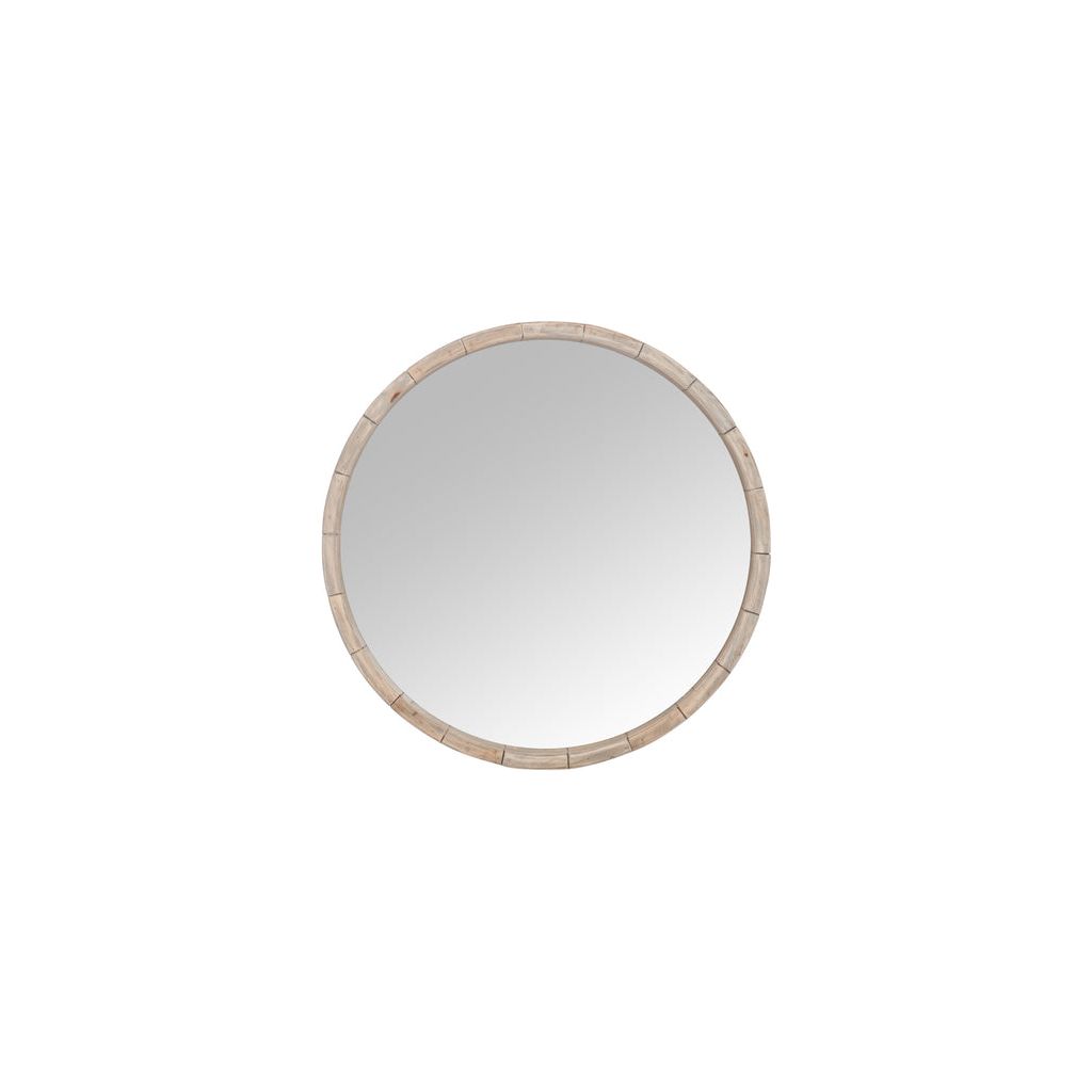 Miroir Rond Bois Naturel Petit - Designix