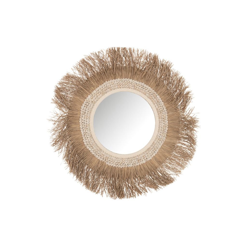 Miroir Rond en Coquillages Naturel - Designix