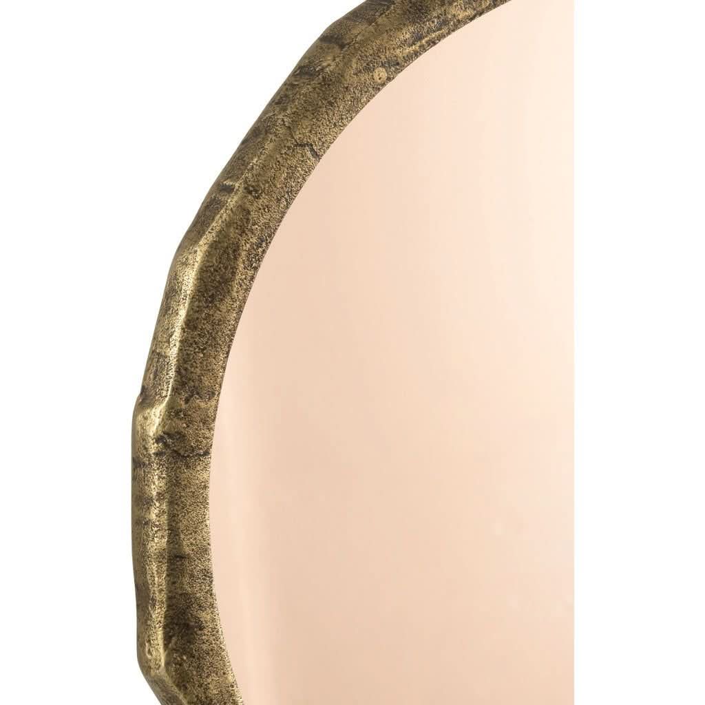 Miroir Rond Métal Doré - Designix