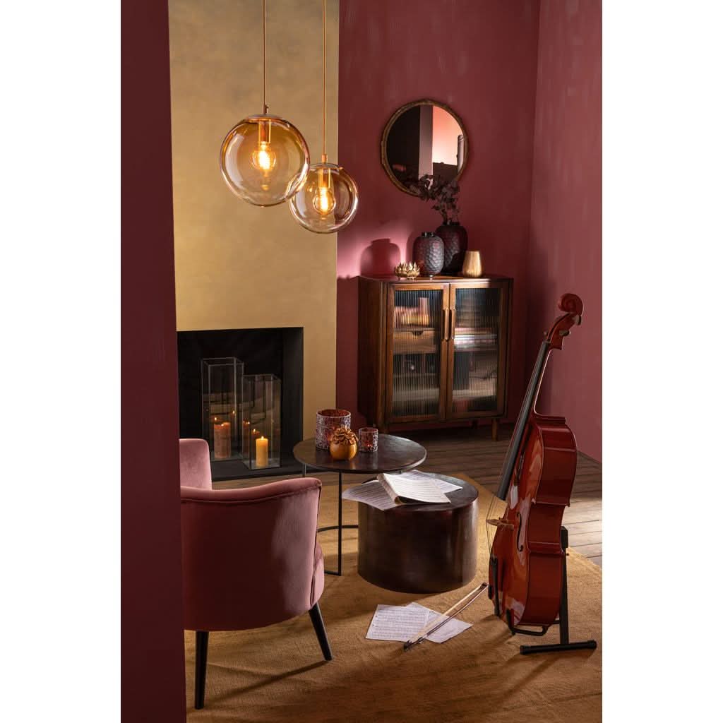 Miroir Rond Métal Doré - Designix