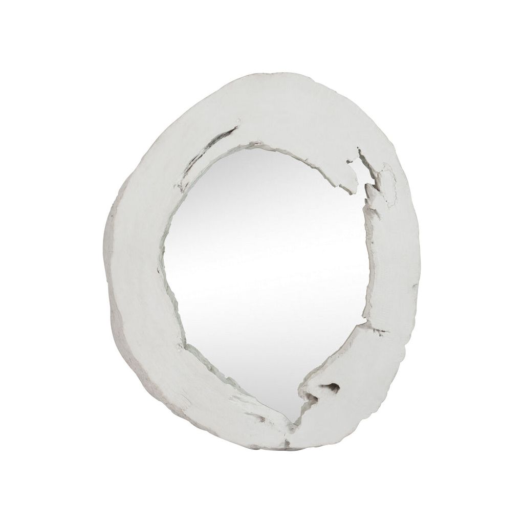 Miroir Rond Poly Blanc 95x9cm - Designix