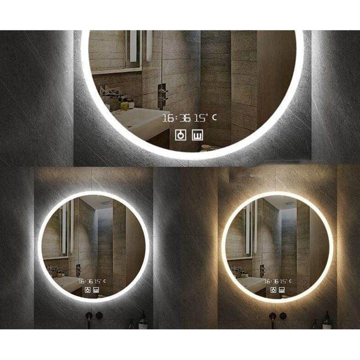 Miroir Rond Salle de Bain | Azuré - Designix Miroir 3 Couleurs 40cm