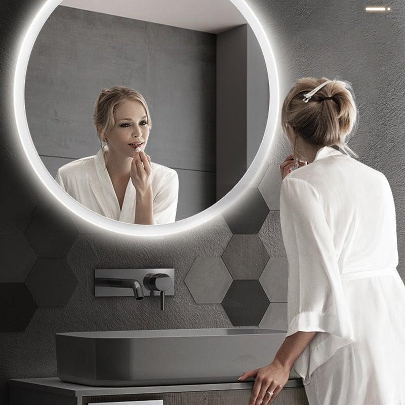 Miroir Rond Salle de Bain | Azuré - Designix Miroir 3 Couleurs 40cm