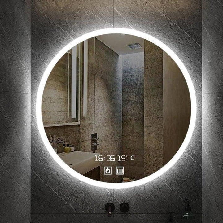 Miroir Rond Salle de Bain | Azuré - Designix Miroir 3 Couleurs 40cm