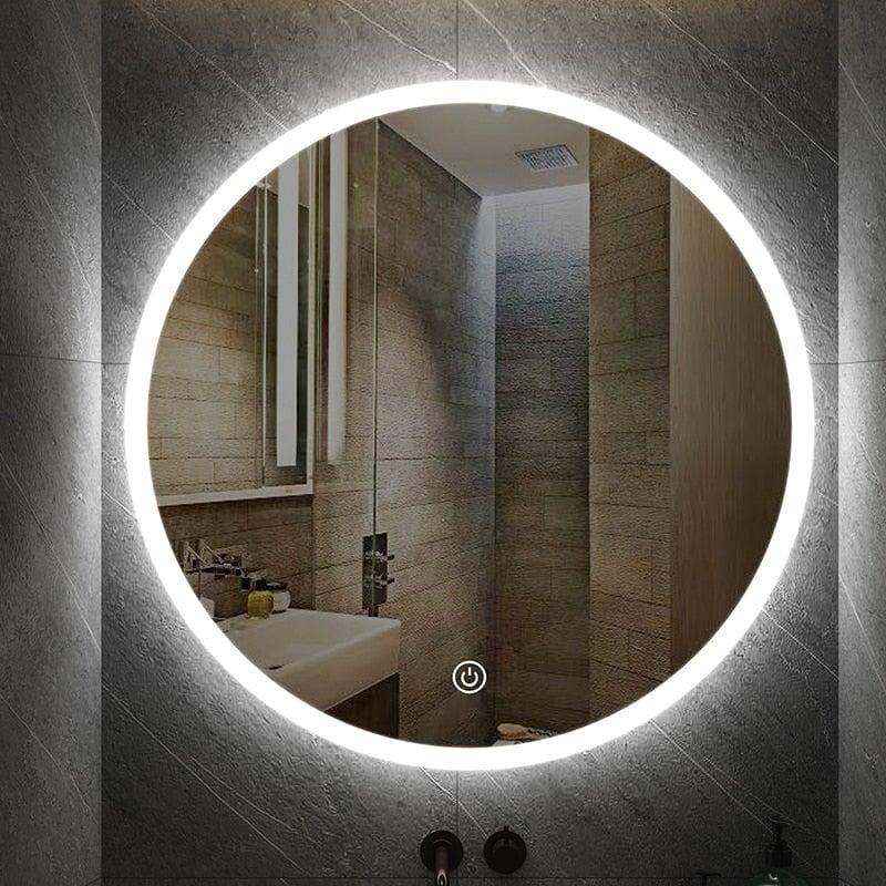 Miroir Rond Salle de Bain | Azuré - Designix Miroir 3 Couleurs 40cm