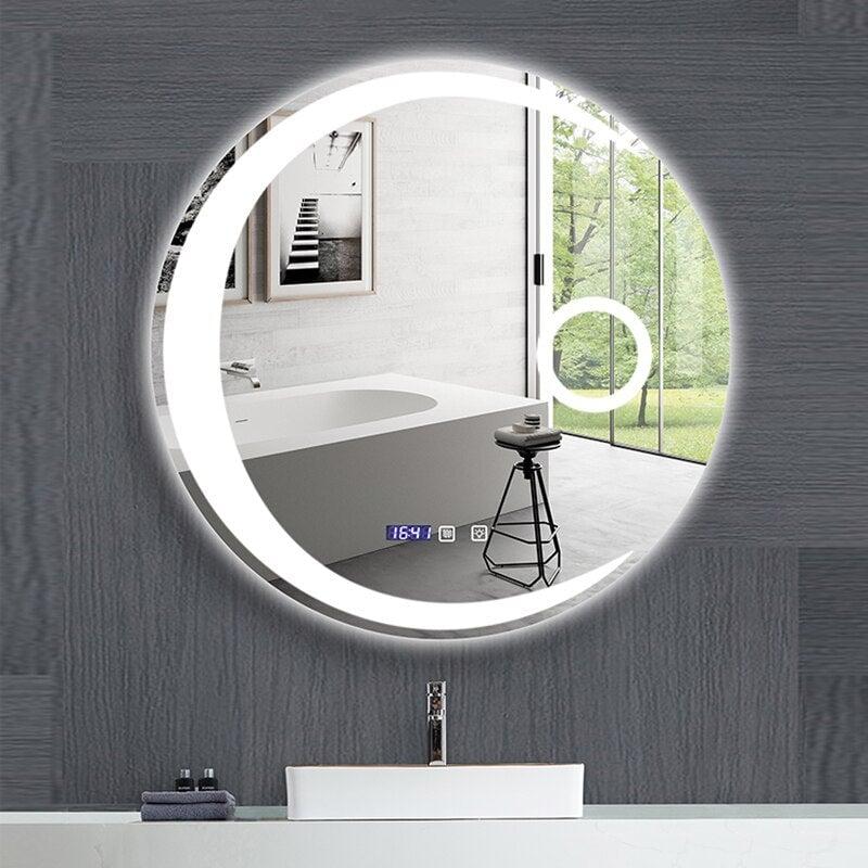 Miroir Rond Salle de Bain | Lueur de Lune | Designix - Miroir - https://designix.fr/