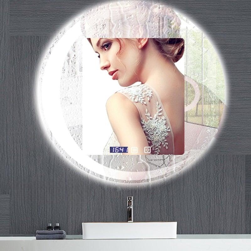 Miroir Rond Salle de Bain | Lueur de Lune | Designix - Miroir - https://designix.fr/