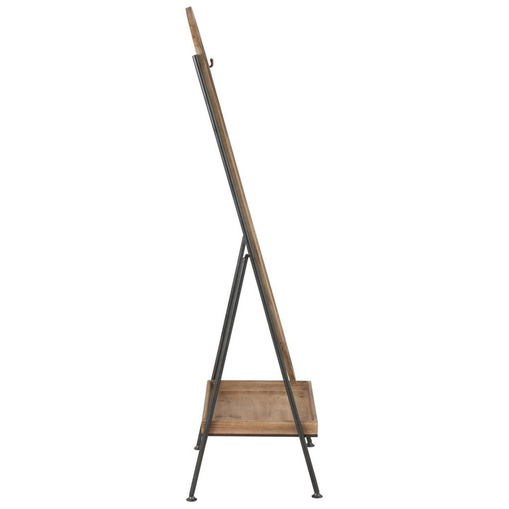 Miroir Sur Pied Avec Étagère Bois Métal - Designix