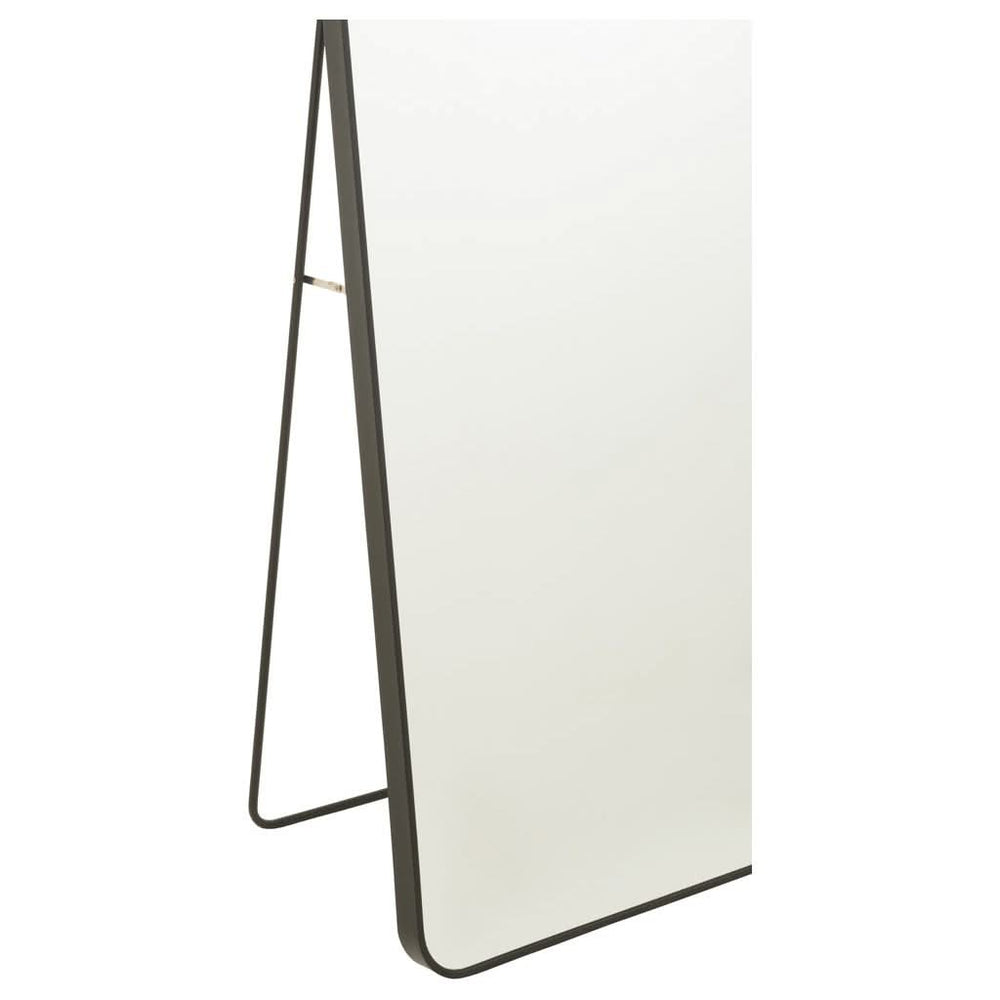 Miroir Sur Pied Noir Rectangulaire - Designix