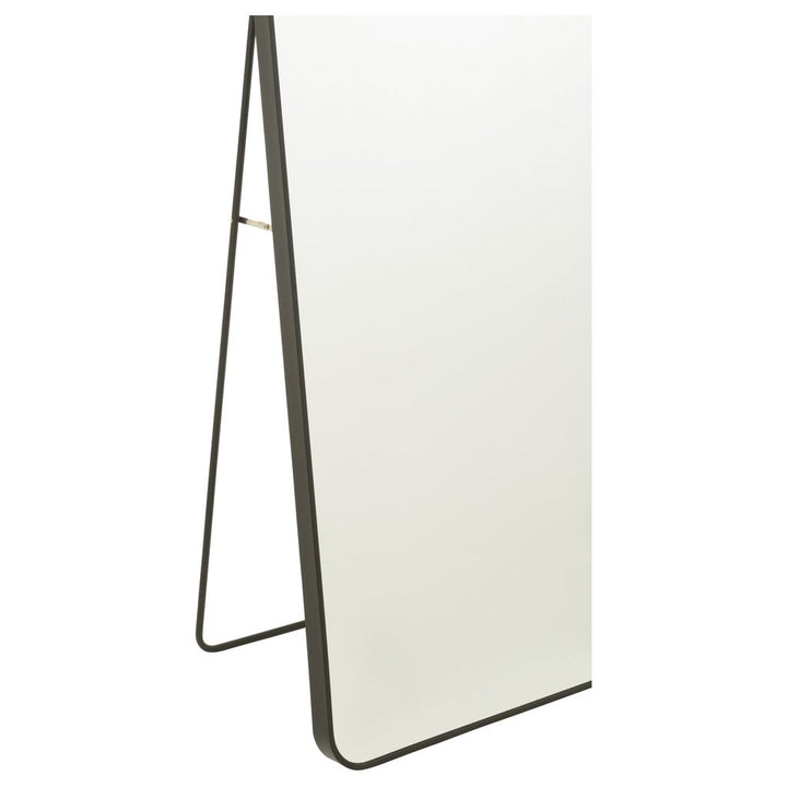 Miroir Sur Pied Noir Rectangulaire - Designix