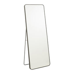 Miroir Sur Pied Noir Rectangulaire