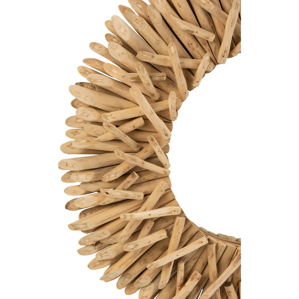 Miroir Teck Naturel Branches - Designix