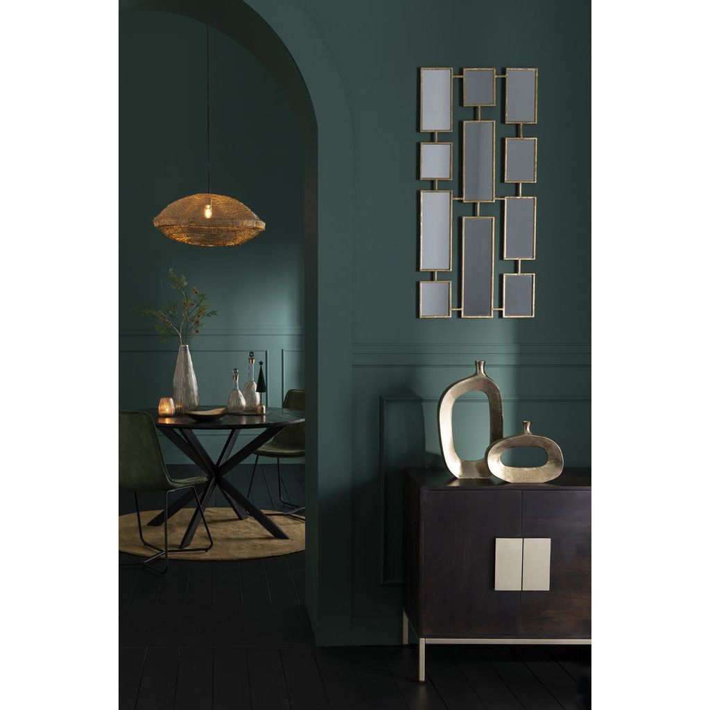 Miroirs Métal Doré 11 Parties - Designix