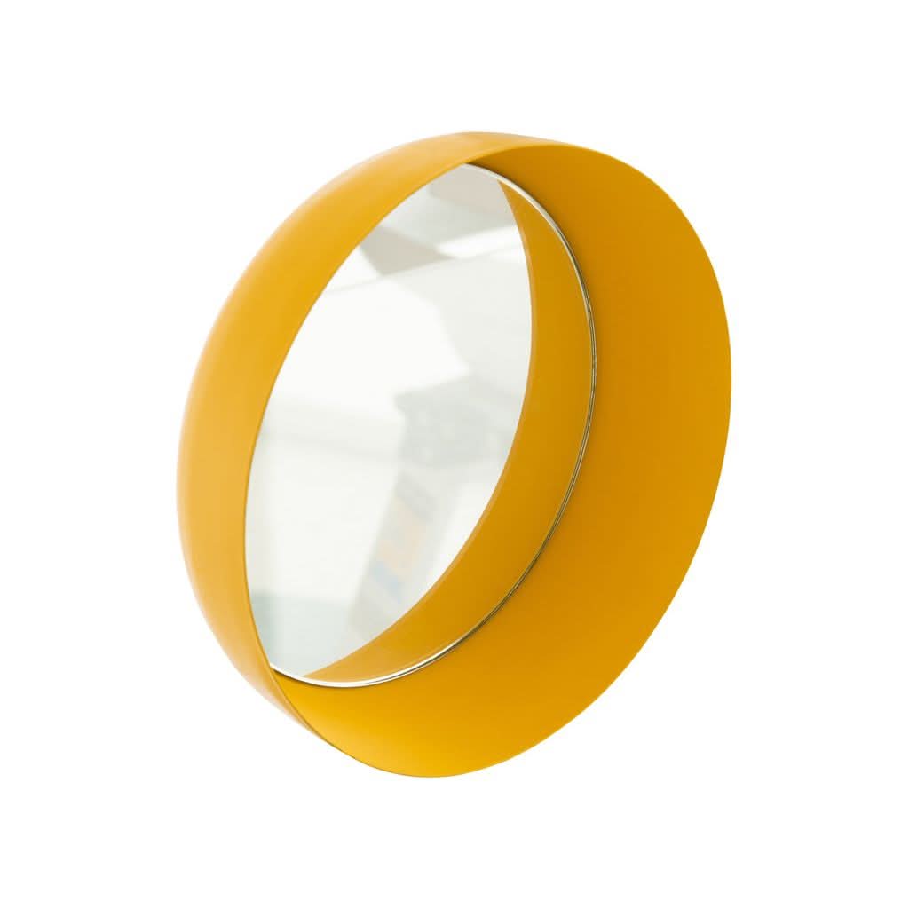 Miroirs Métalliques Jaunes Modernes