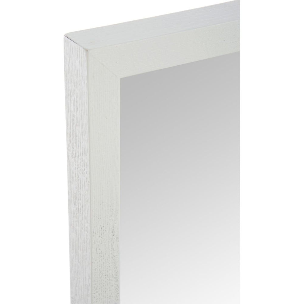 Miroir rectangulaire en bois blanc | Designix -     - https://designix.fr