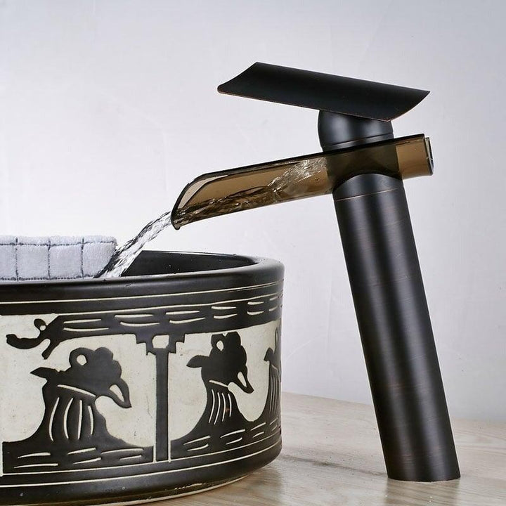 Mitigeur Cascade Lavabo | Splendeur Naturelle - Designix Mitigeur Lavabo 17.7 cm | Chrome