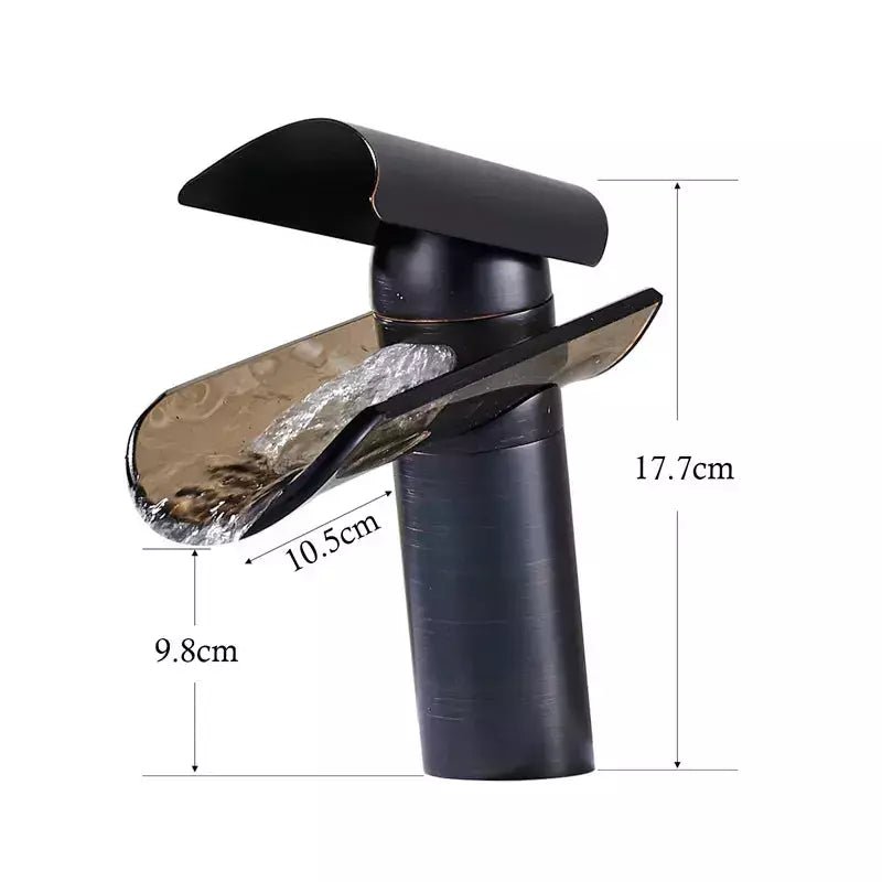 Mitigeur Cascade Lavabo | Splendeur Naturelle - Designix Mitigeur Lavabo 17.7 cm | Chrome