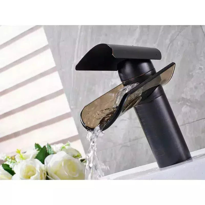 Mitigeur Cascade Lavabo | Splendeur Naturelle - Designix Mitigeur Lavabo 17.7 cm | Chrome