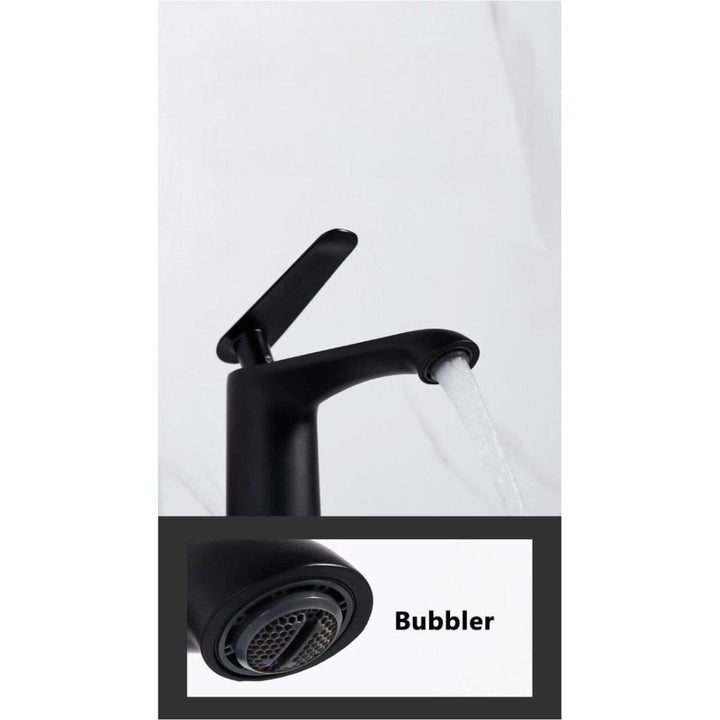 Mitigeur Lavabo | Élégance Prismatique - Designix Mitigeur Lavabo Noir 2