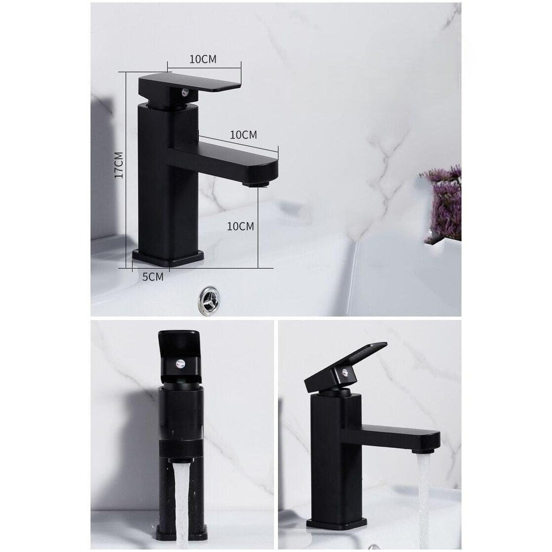 Mitigeur Lavabo | Élégance Prismatique - Designix Mitigeur Lavabo Noir 2
