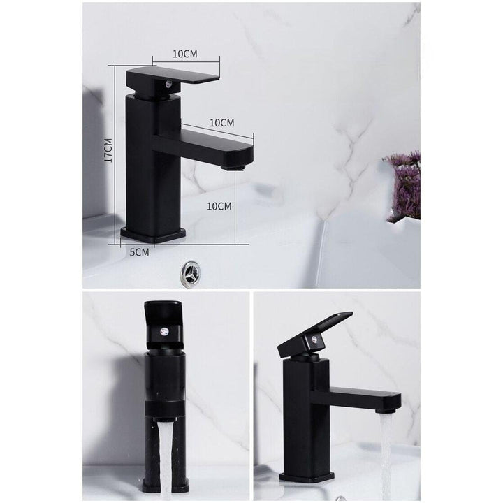 Mitigeur Lavabo | Élégance Prismatique - Designix Mitigeur Lavabo Noir 2