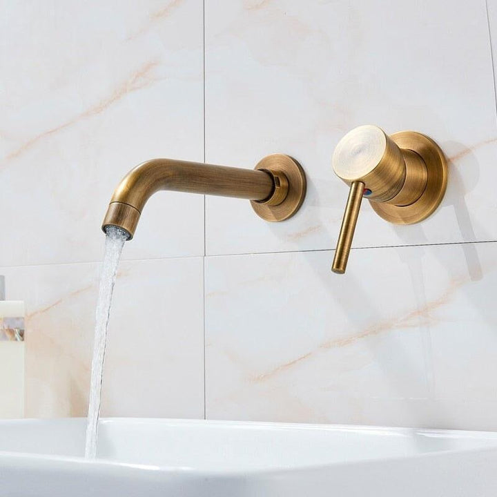 Mitigeur Lavabo Mural | Brillant Équilibre - Designix Mitigeur Lavabo Blanc