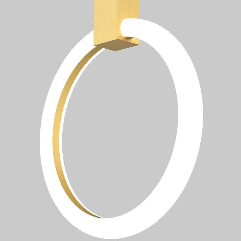 Modern LED Chandelier Ceiling Living Room Acrylic Ring Stairs Deco Hanging Lights Dining LED Pendant Lamps | Designix - 0 - https://designix.fr/