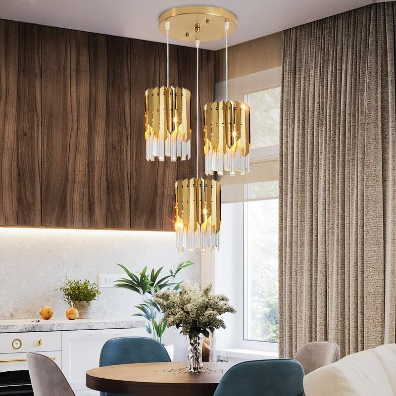 Petit Rond Cristal Doré | Orin | Designix - Noman    - https://designix.fr
