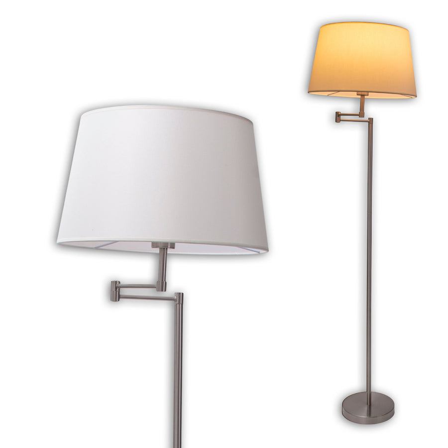 Lampadaire Bologna beige, tissu