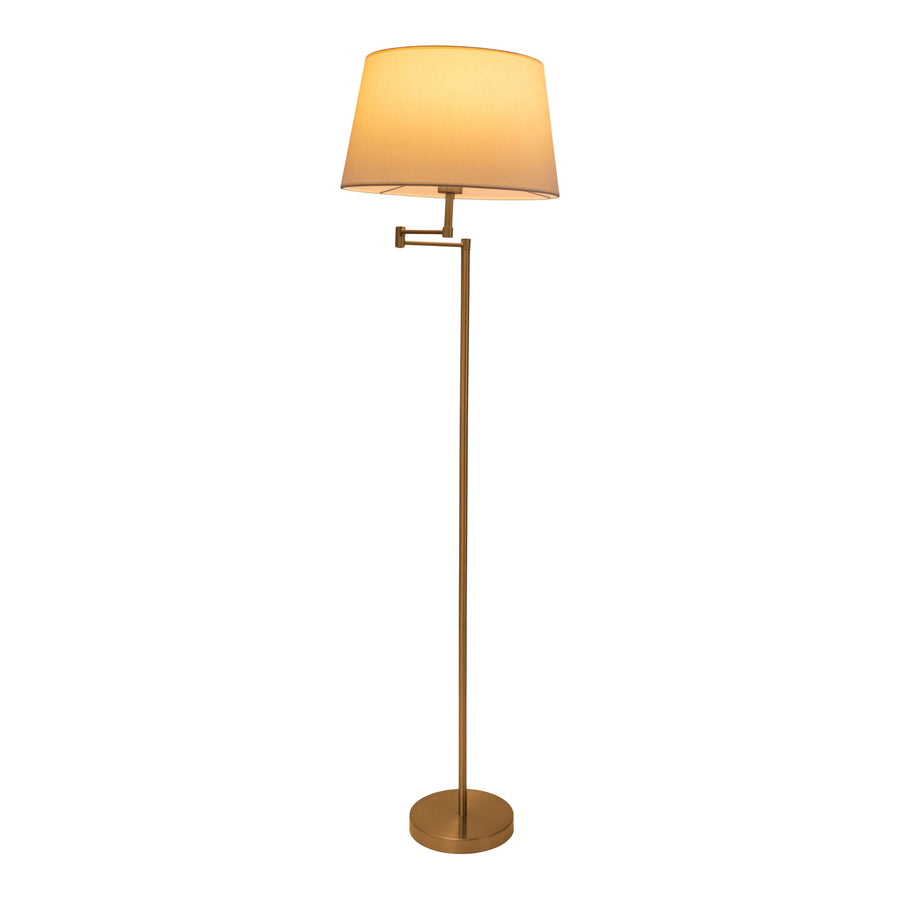 Lampadaire Bologna laiton, tissu