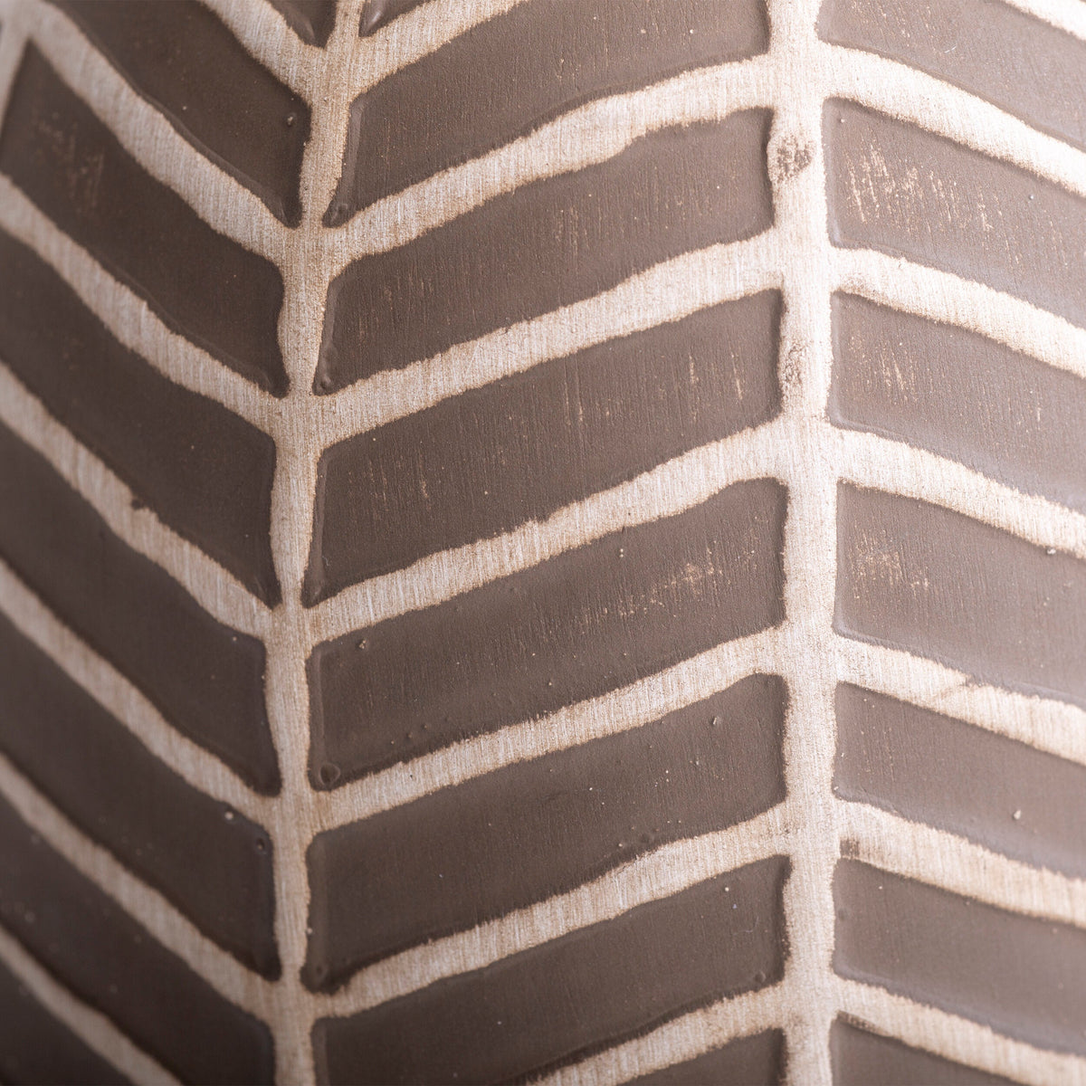 Lampe à poser Folio marron, tissu