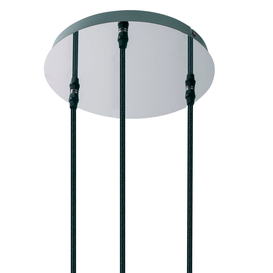 Suspension Style chromée, H 120 cm