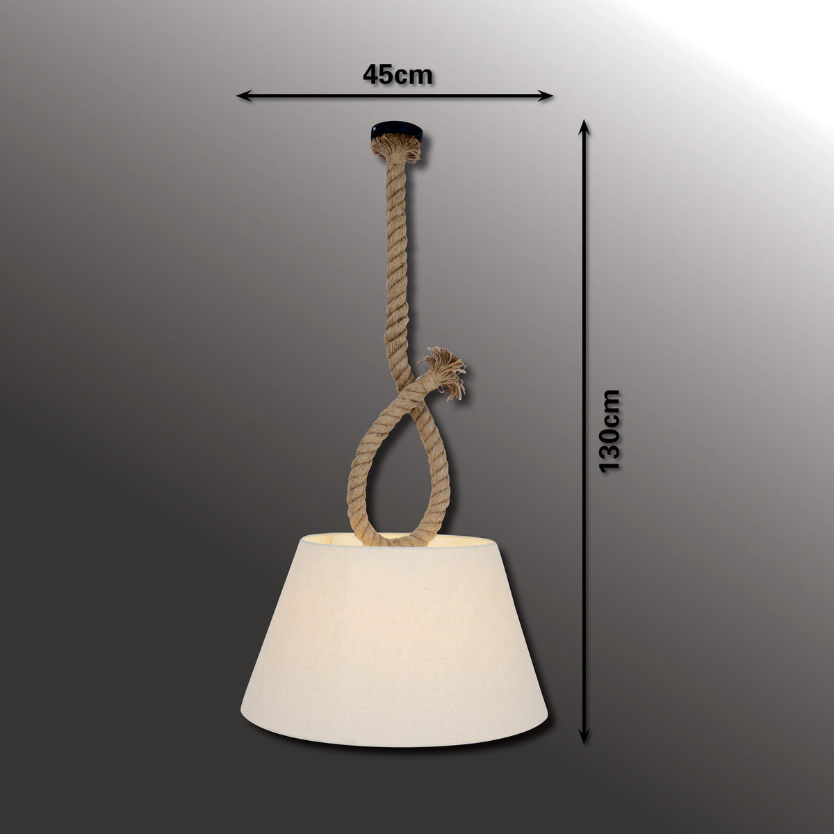 Suspension Rope bois, tissu