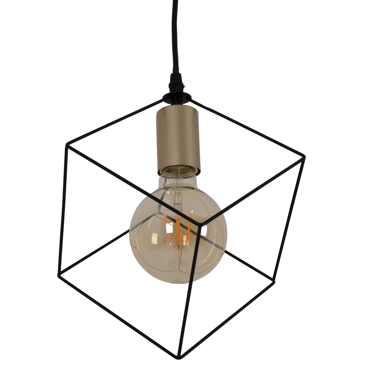 Suspension Canto noire, H 118 cm