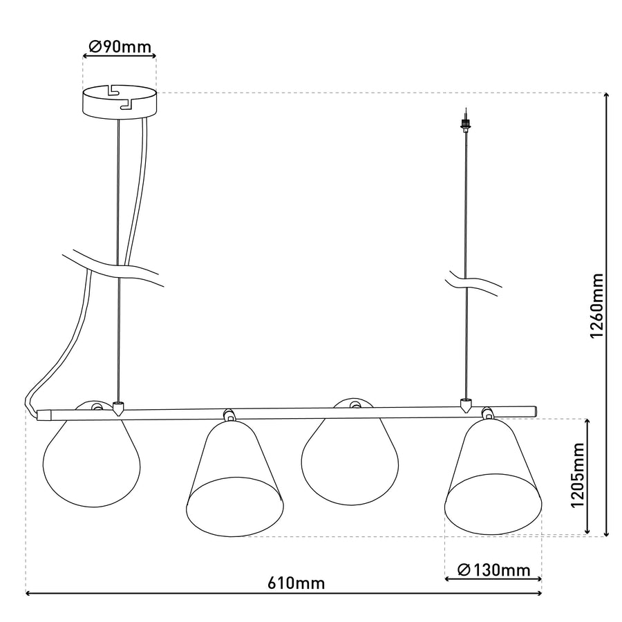 Suspension Triton noire