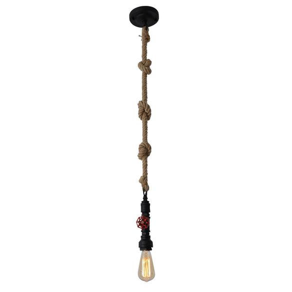 Suspension Regia noire, H 145 cm