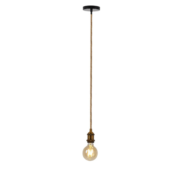 Suspension Ontario laiton, H 85 cm