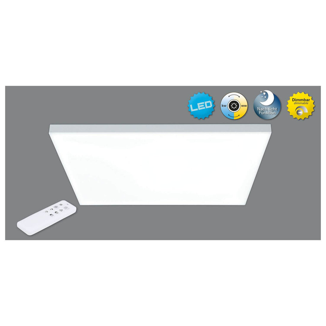 Plafonnier Carente blanc, L 45 cm