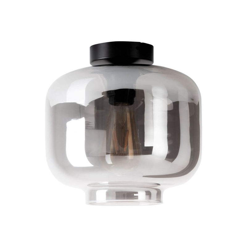 Plafonnier Vaso anthracite, verre