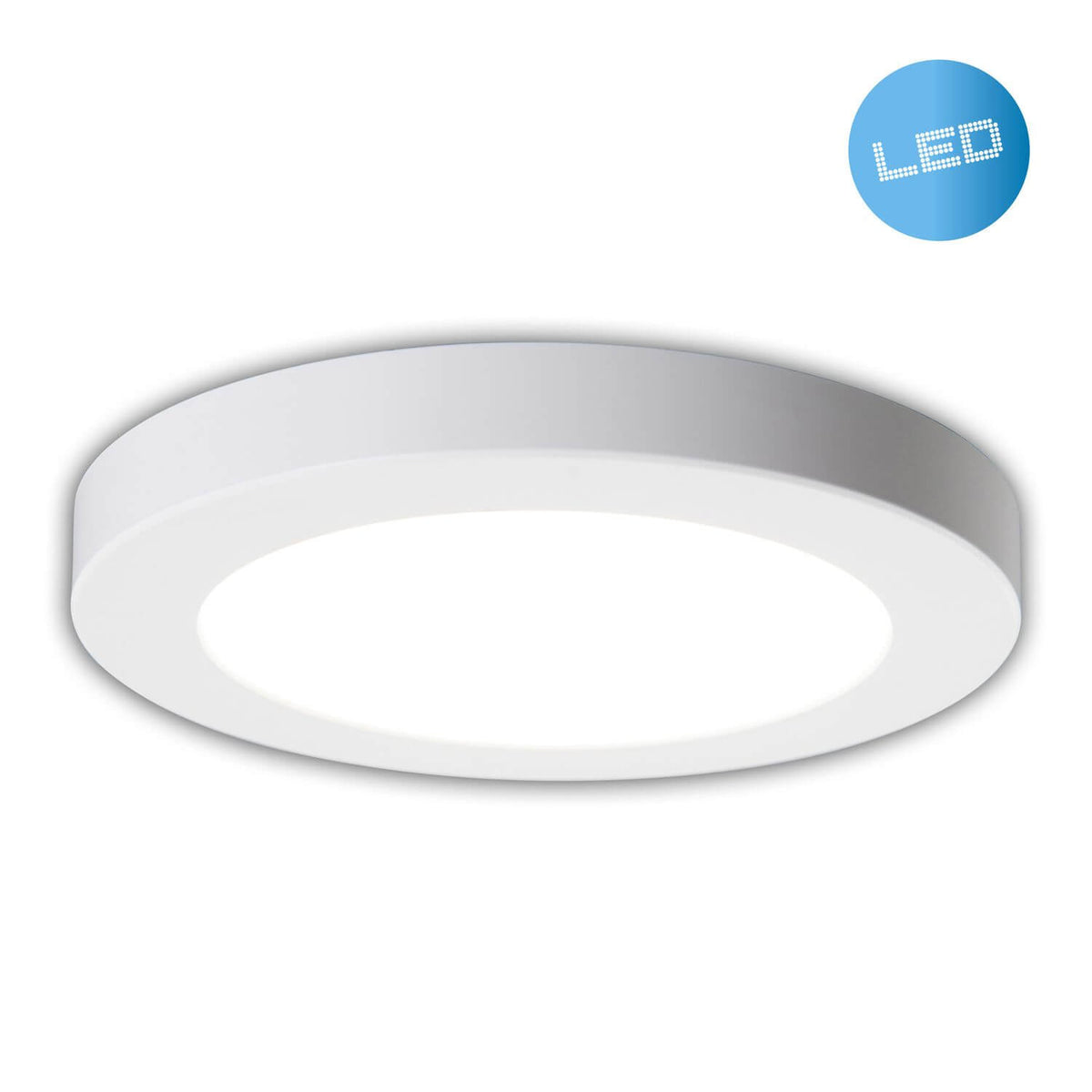 Plafonnier Bonus blanc, Ø 16,5 cm