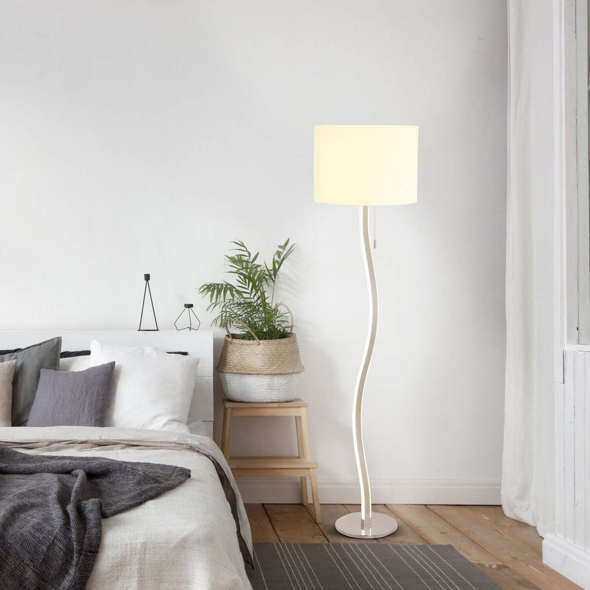 Lampadaire Aurelia blanc
