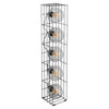 Lampadaire Cesta noir, verre