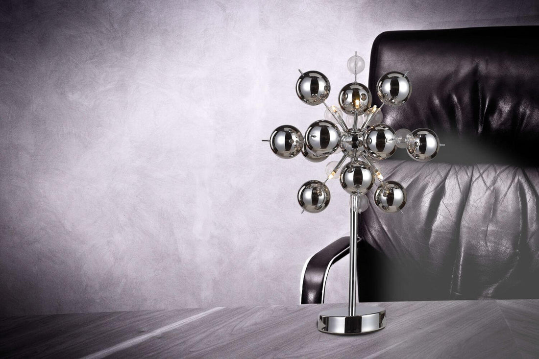 Lampe à poser Explosion chromée
