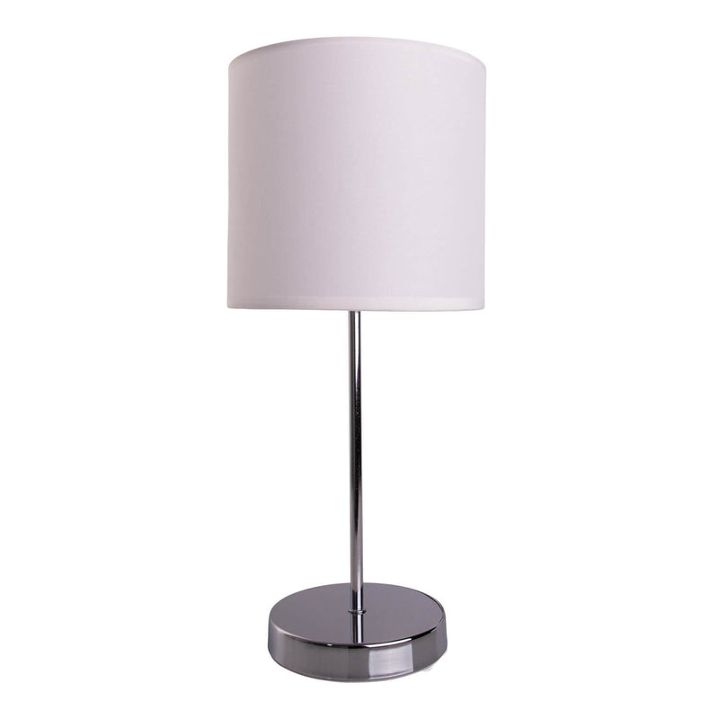 Lampe à poser NEW York blanche, tissu